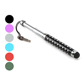 Stylus Touch Pen with Anti-Dust Plug Strap for iPad and iPhone (Assorted Color)