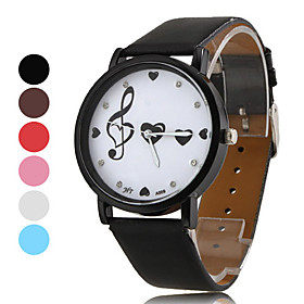 Women's PU Analog Quartz Wrist Watch (Assorted Colors)