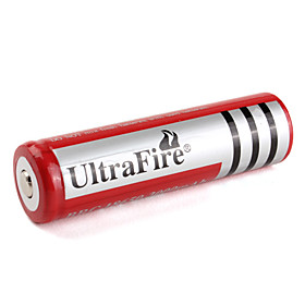 UltraFire BRC 18650 3.7V Li-ion Rechargeable Battery (Red, 3000mAh)