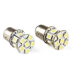 1157 15050 SMD 3-LED White Light Car Brake Turning Signal Light (DC 12V, 2-Pack)