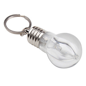 Beautiful Bulb Shaped 4 Color Change Light Colorful Mini-lights with Keychain Ring