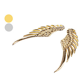 3D Metal Angel Wing decoration Badge Emblem Chrome Car Auto sticker decal (Silver,Golden)