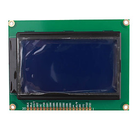 12864 128 x 64 Dots Graphic Blue Color Backlight LCD Display Module