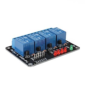 Four 4-Channel 5V Relay Module Expansion Board For Arduino