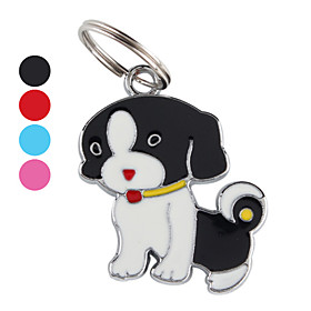 Red Nose Dog ID Tag Key Chain (Assorted Colors)