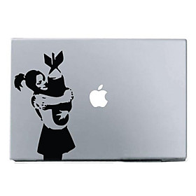Girl with Missile Pattern Protect Skin Sticker for 11 13 15 Macbook Air Pro