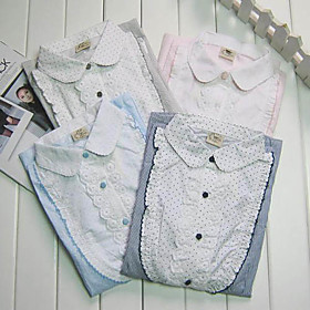 Korean Lace Ladies Long Sleeve Shirts