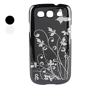 Butterfly Flowers Pattern Hard Case for Samsung Galaxy S3 I9300 (Assorted Colors)