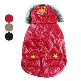 Quilted Hoodie Waist Coat with Pockets for Dogs (XS-XL, Assorted Colors)