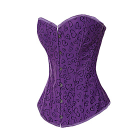 Noble Cotton/Polyester With Printing Strapless Front Busk Closure Corsets Shapewear