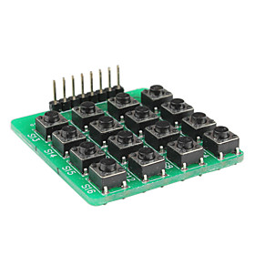 16 Push Buttons 4x4 Matrix Keyboard for Arduino AVR ARM STM32