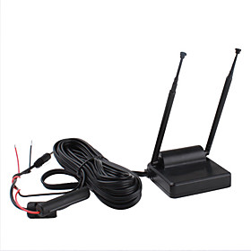 Vehicle Auto Car Outdoor Amplified TV Antenna (Black)