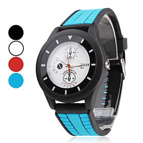 Unisex  Rubber Analog Quartz Wrist Watch (Assorted Colors)