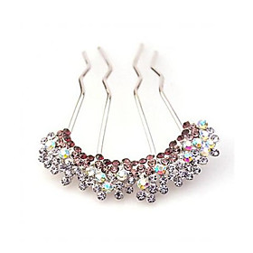 Elegant Alloy With Rhinestone Wedding/Special Occasion Hair Combs/Headpiece