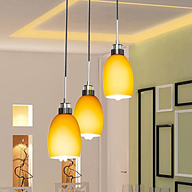 Stylish Pendant Lights with 3 Lights in Yellow