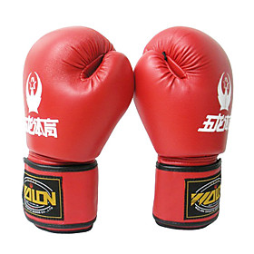 Leather Full Finger Soft And Porous Boxing Gloves