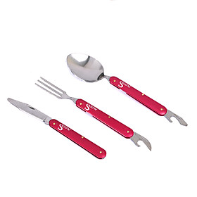 16CM Full-Length Folding Knife Fork Spoon Sets(Knife,Fork,Spoon)