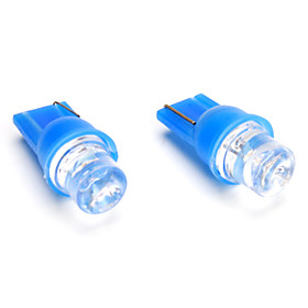 T10 1-LED Blue Light Bulb for Car Lamp (DC 12V, 2-Pack)