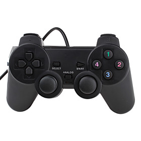 USB 2.0 Gamepad for PC, Laptop (160cm-Cable, Black)