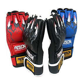 Leather Short Finger Boxing Gloves