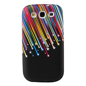 Colorful Stars and Rainbow Pattern TPU Case for Samsung Galaxy S3 I9300 (Multi-Color)