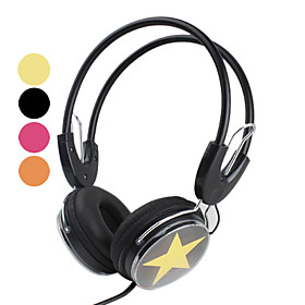 Super Bass Flexible Ear Cushions Star Headphone (Assorted Colors)