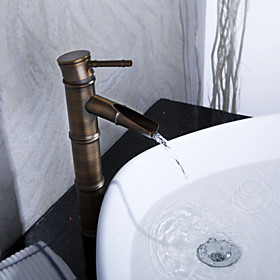 Sprinkle by Lightinthebox - Antique Bronze Waterfall Bathroom Sink Faucet (Bamboo Shape Design)