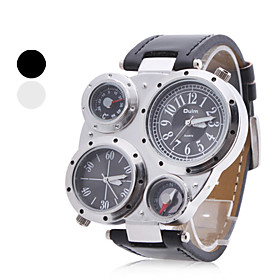 Unisex  PU Analog Quartz Wrist Watch (Assorted Colors)