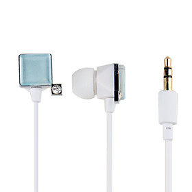 Jewel Type Quadrate In-Ear Earphones (Green)