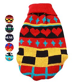 Campus Style Stand Collar Design Sweater for Dogs (XS-XL, Random Color)