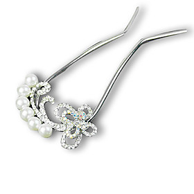 Butterfly and Pearls Hair Pin