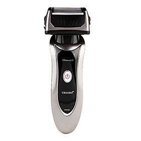 RSCW-9300 Rechargeable Electric Three-Head Reciprocal Shaver (Silver and black)
