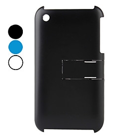 Simple Design Hard Case with Stand for iPhone 3G and 3GS (Assorted Colors)
