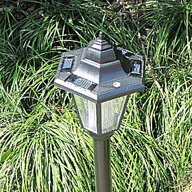 Solar Powered Garden Lawn Path Lamps (2-Pack)