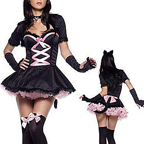 Sexy Adult Womens Midnight Cat Halloween Costume