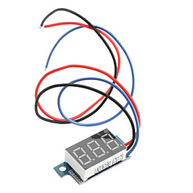 0~99.9V Electric Motorized Car Voltage Display Board (Black)