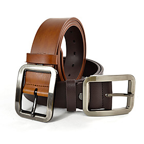 Men's Buckle Leather Belt