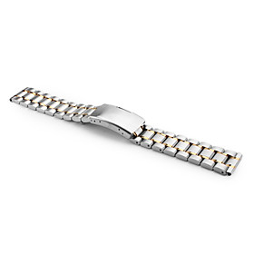 Unisex Stainless Steel Watch Band 18MM (Silver)