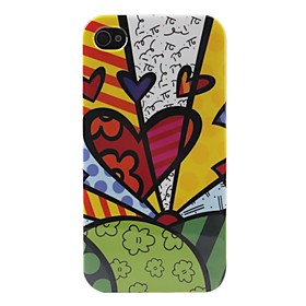 Heart-Shaped Pattern Hard Case for iPhone 4 and 4S