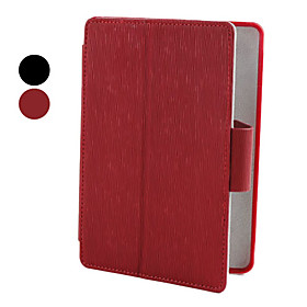 Wood Striped PU Leather Case with Stand for Kindle 4 (Assorted Colors)