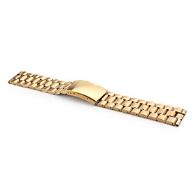 Unisex Stainless Steel Watch Band 22MM (Gold)