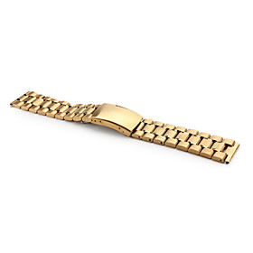 Unisex Stainless Steel Watch Band 20MM (Gold)