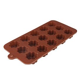 Silica Gel Four Leaf Clover Shaped Sugarcraft Mold for Candy/Cookie/Jelly/Chocolate