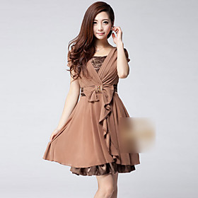 Summer Chiffon Short Sleeve Dress