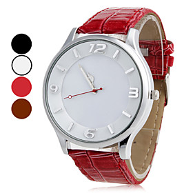 Women's PU Analog Quartz Wrist Watch (Assorted Colors)