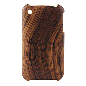 Wood Grain Design Hard Case for iPhone 3G and 3GS (Brown)