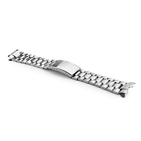 Unisex Stainless Steel Watch Band 24MM (Silver)