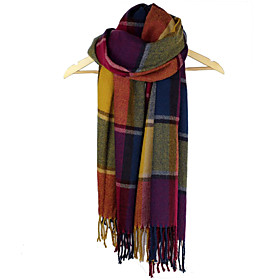 Beautiful Cotton With Plaid Daily Wear Scarf/ Shawl