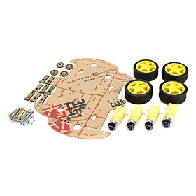 Intelligent Tracking Trolley Chassis ZK-4WD with Coded Disc