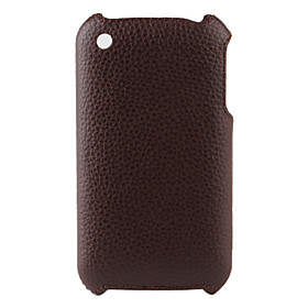 Litchi Pattern Hard Case for iPhone 3G and 3GS (Brown)